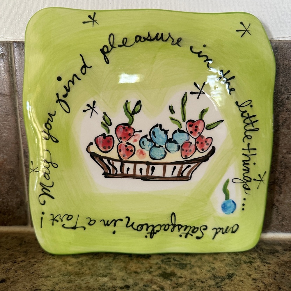 Julia Junkin Decorative plate by Certified International